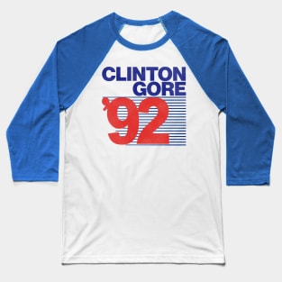 CLINTON GORE '92 Baseball T-Shirt